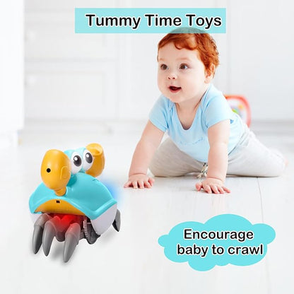 Crawling Crab Baby Toy Gifts Infant Tummy Time Toys Build 0-6 6-12 1-3 4+