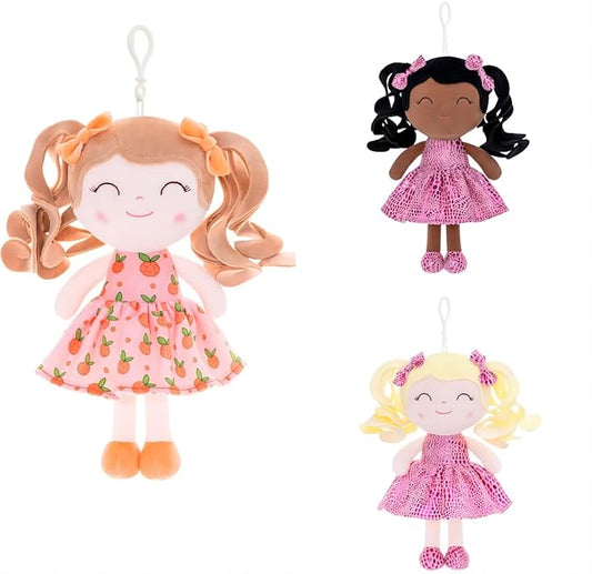 Gloveleya Doll Baby Dolls Soft Rag Doll Baby Girl Gifts 3PC(4)