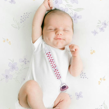 Baby Pacifier Clip with Adjustable Length Buckle,Paci Leash Binky Clips for Baby Boys and Girls 6 Gift