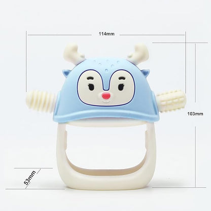 Smily Mia Penguin and Reindeer 2Pack Baby Teething Toys Gift 0-18Months Babies
