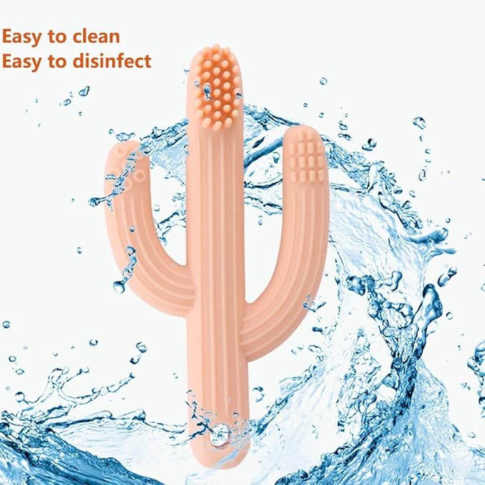 Cactus Teether, Baby Teething Toys for Babies 0-6 Months 6-12 Months