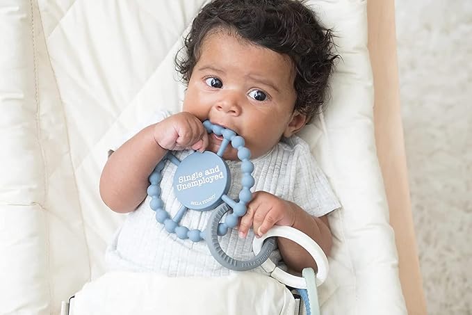 Bella Tunno Happy Teether ??Soft & Easy Grip Baby Teether Toy, Silicone Teether Ring to Help Soothe Gums