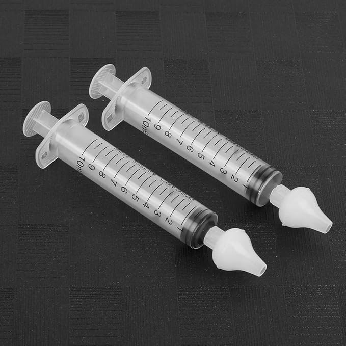 Syringe Nasal Irrigator, Professional Baby Nasal Irrigator Portable Infant Nose (2 piĂ¨ces)