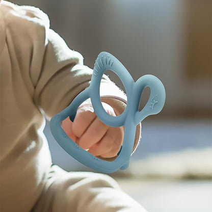 Baby Teething Toy, BPA Free Silicone Swan Shape Teether for Babies 6 Month+ 1 (Light