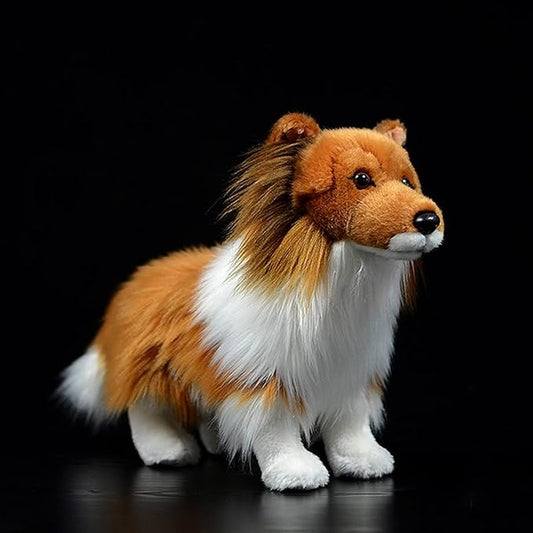 Simulation Collie Sheepdog Doll Collie Stuffed Animals Plush Toy 10" Long……