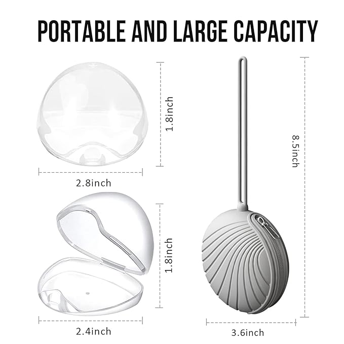 Smlpuame 4 Pack Pacifier Holder Case Set,2 Silicone Portable Pacifier Cover Pouch Bag for Diaper Bags Baby Carriage with 2 Transparent Pacifier Storage Container Box