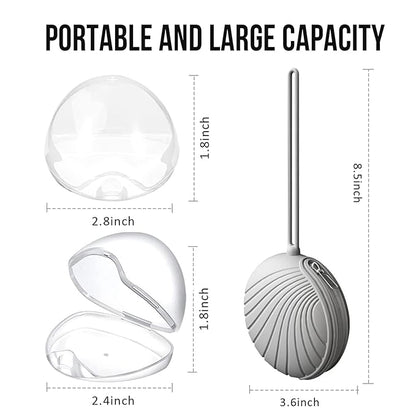 Smlpuame 4 Pack Pacifier Holder Case Set,2 Silicone Portable Pacifier Cover Pouch Bag for Diaper Bags Baby Carriage with 2 Transparent Pacifier Storage Container Box