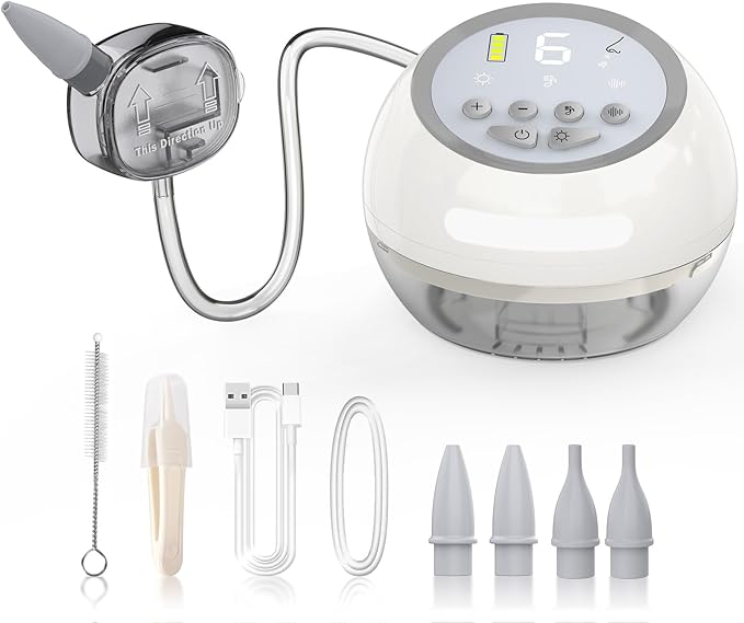 Baby Nasal Aspirator, 75 kPa Powerful Suction 4-in-1 Booger