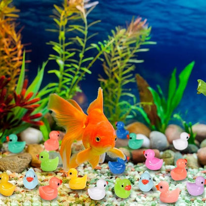 200pcs Tiny Ducks 10 Colors Little Duck Figures Mini Resin