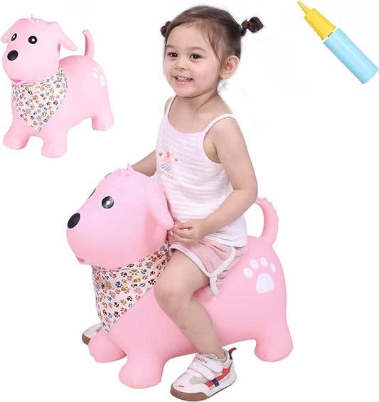 INPANY Bouncy Dog Hopper for Toddlers-Hopping/Bouncing/Bounce hoppers, Jumping Toys 2, 3, 4, 5
