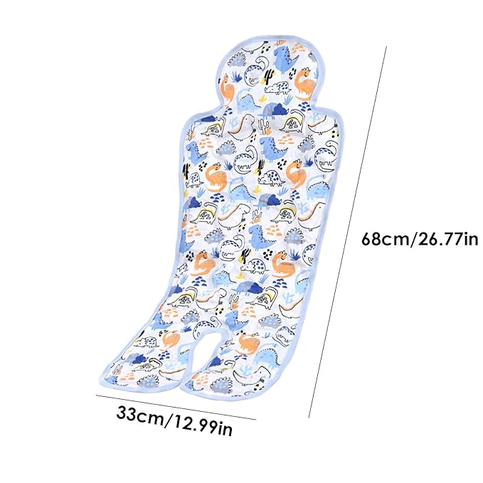Gel Car Seat Cooler Pad, Summer Soft Breathable Cooling Pad Ice Cushion for Babies, Washable Summer Cooler Mat for Stoller, High Chair, Safety Seat