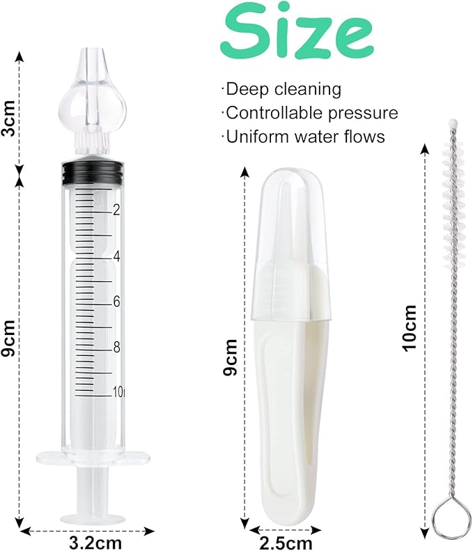 Baby Nasal Irrigator, 4PCS Nasal Syringe for Baby