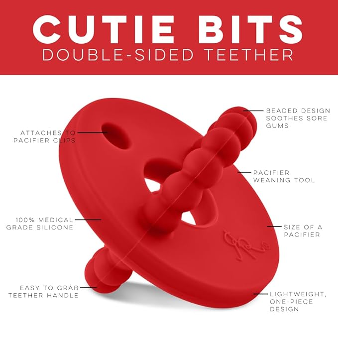 Ryan and Rose Cutie Bit Teether (Red)