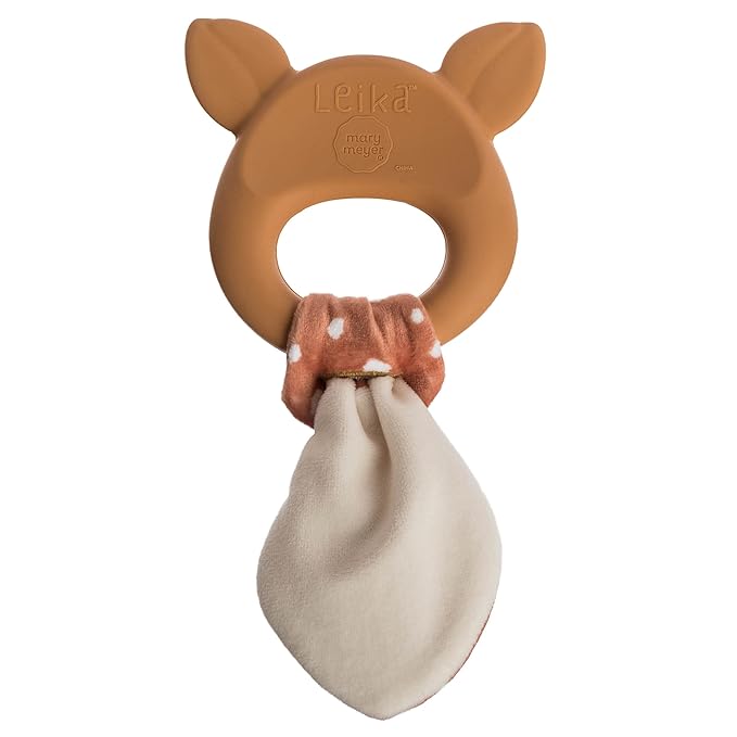 Mary Meyer Teething Toys Leika Silicone Baby Teether for Babies 0-12 Months, 9-Inches
