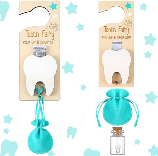 3 Pcs Tooth Fairy Tooth Holder Bag Tooth Fairy Door