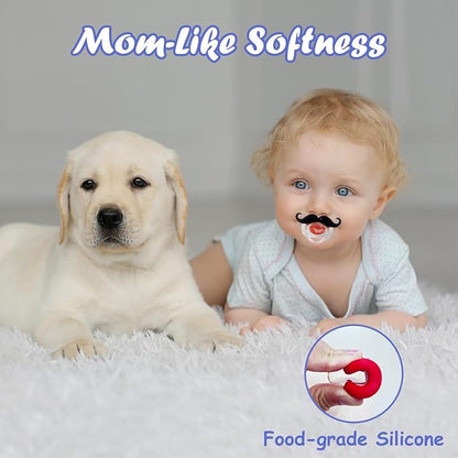YAPROMO Funny Toddler Orthodontic Lip Pacifiers for Babies, BPA Free Free-3 Pack
