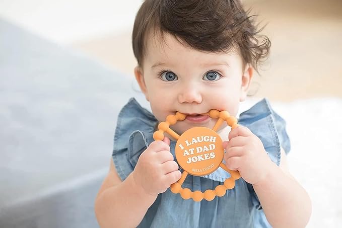 Bella Tunno Happy Teether 2pk ??Soft & Easy Grip Baby Teether Toy, Silicone Teether Ring to Help Soothe Gums