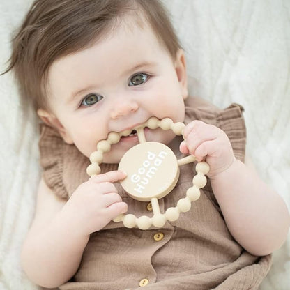 Bella Tunno Happy Teether ??Soft & Easy Grip Baby Teether Toy, Silicone Teether Ring to Help Soothe Gums
