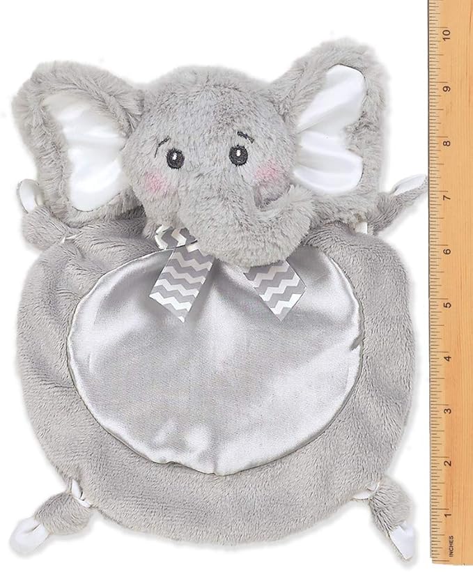 Bearington Baby Wee Spout, 8 x 7 Inch Small Gray Elephant Stuffed Animal