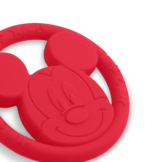 Cudlie Disney Silicone Teether Toy Set for Infants, Food Grade and BPA Free Teethers for Babies 6-12 Months 2-Pack Teether