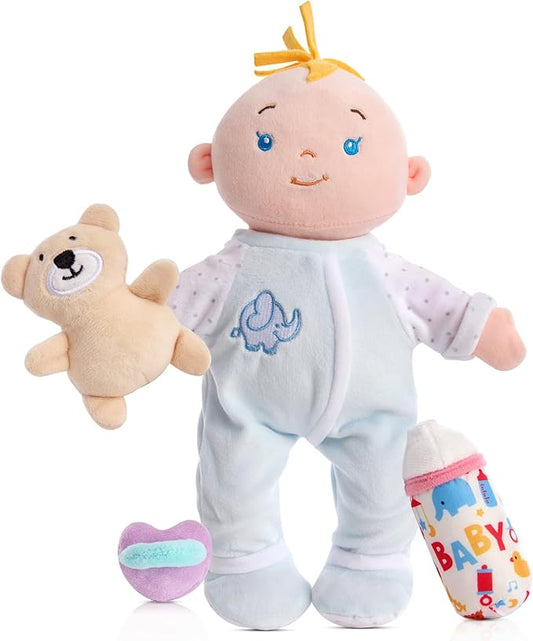 12" Soft Baby Doll Set，My First Baby Doll ，for Ages 1 Year