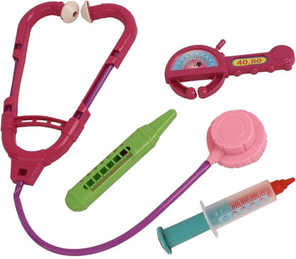 10" Baby Doll Doctor Set for Kids- Toy Nurse Kit for Toddler, Little Girl – Playset Pack with Checkup Accessories & Newborn Doll in Unicorn Hospital Clothes
