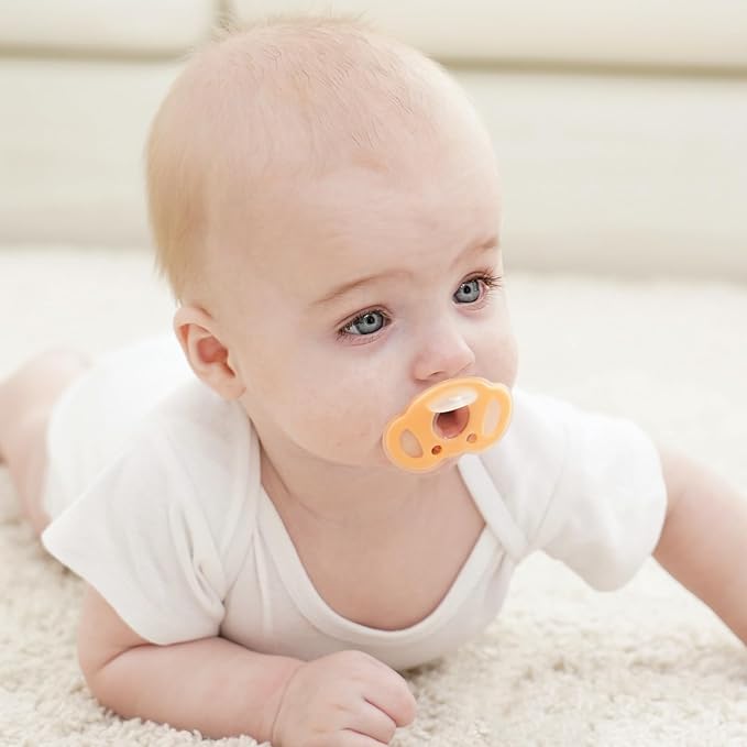 Mobella Koala Pacifiers 0-3 Months, Silicone Baby Pacifier for Breastfed Babies 2 Pack