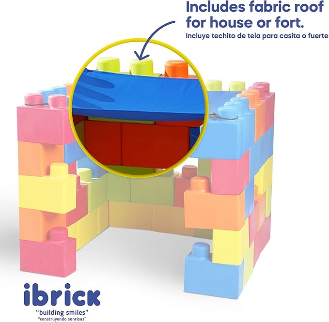 50 Pieces Jumbo Foam Blocks for Construction. Fun, Creative