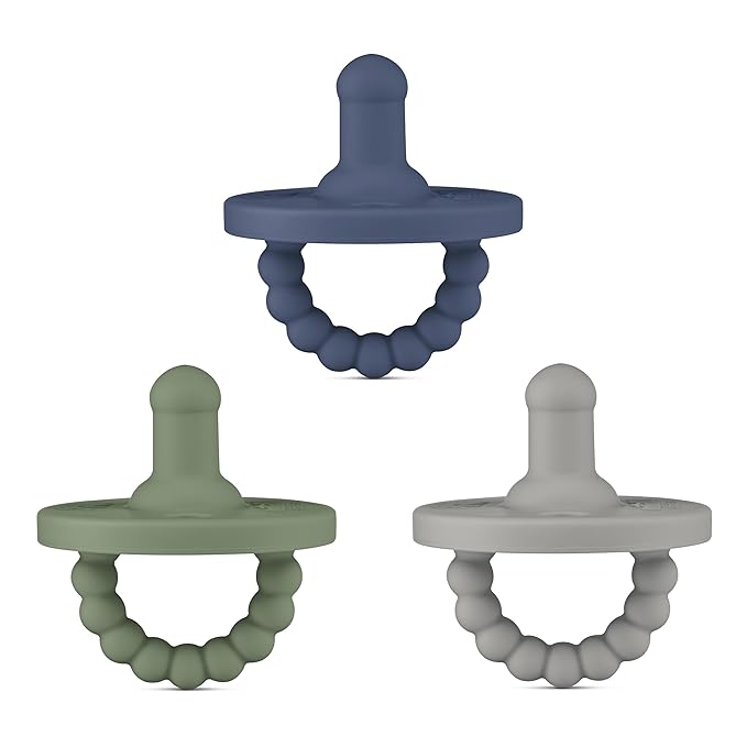 Ryan & Rose Cutie PAT All-in-One Pacifier and Teether Massaging (3 Pack), 1)
