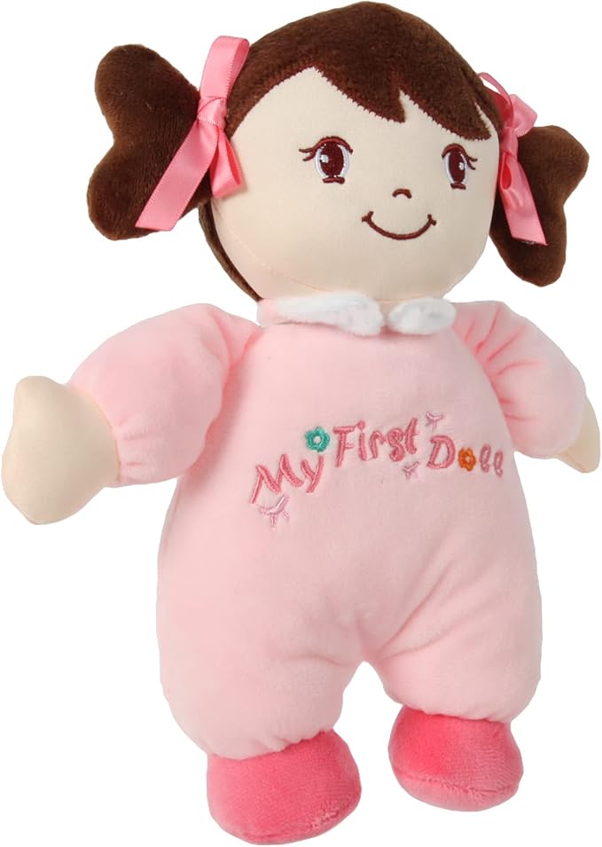 Linzy Plush Soft Plush Baby Doll My First Doll Safe 10''(83561BROWN)