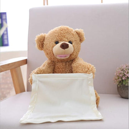 Plush Stuffed Animal Toy, Talking Teddy Bear Animated Plush Toy Dolls for Personalized Baby Birthday Gift 11.5in (Primary)