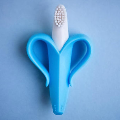 Baby Banana - Blue Banana Toothbrush, Training Teether Tooth Brush for Infant