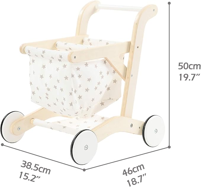 labebe Baby Push Walker Doll Stroller, Push Toy for Toddler 1 Years 15.2 * 18.7 * 19.7