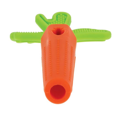 Nuby Silicone Carrot Tube Teether - Baby Teething Toy 3+ Months