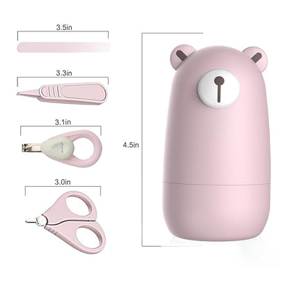Baby nail clippers set, baby manicure set and pedicure set with cute case. Baby grooming gift set for newborns, infants and toddlers