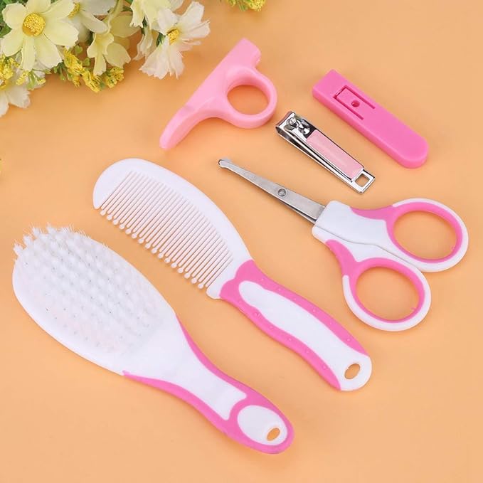 Baby Grooming Kit,Baby Healthcare and Grooming Kit,6pcs Baby Care Tools, /Blue for Nursing Baby Heath and Grooming,a New or Experienced Parents