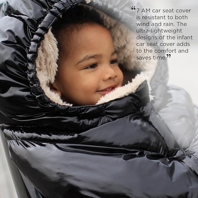 7AM Enfant Stroller Blanket 212 - Adjustable Baby Car Seat Zipped Blanket for Babies Winter, Unisex Multi Purpose Fleece Lined Warm Hooded Toddler Footmuff Water Repellent | (6M - 4T)