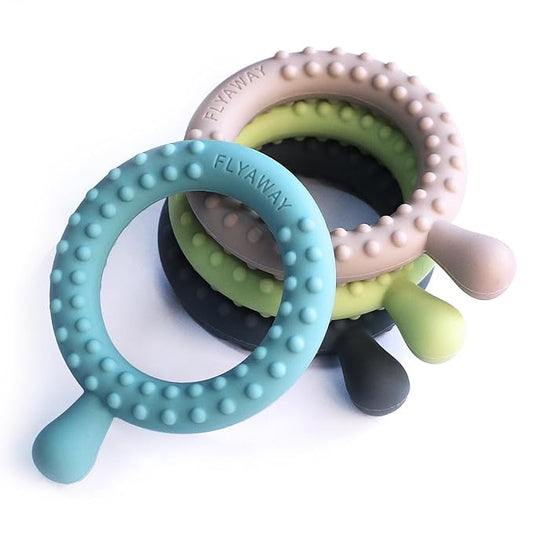 Sensory Chew Toys for Autistic Children 4 Pack, Silicone Sensory Toys for Toddlers 1-3 Chewy Necklaces for Kids Adults with Autism ADHD SPD