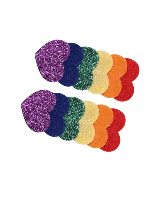 Baby Rainbow Snap Clips Bow Toddler Rainbow Clips Bowknot Infant JHP05 (2