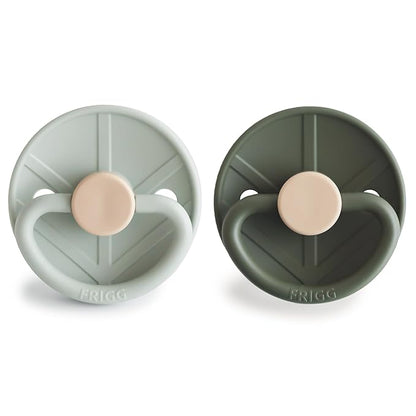 FRIGG Little Viking SilkySoft Silicone Baby Pacifier 2-Pack | Made in Denmark 0-6 Months)