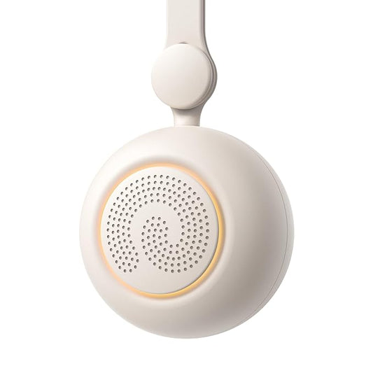 Dreamegg Portable Sound Machine - White Noise Machine for Stroller & Car Seat, Baby Sleep Soother with 19 Soothing Sounds & Nursery Light, Travel Essential, Registry Gift