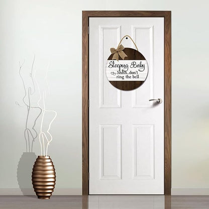 Shhh... Baby Sleeping Sign for Front door Baby Room Door
