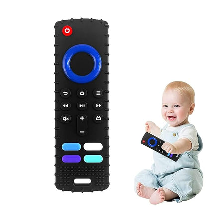Baby Teething Toys-TV Remote Control Shape Silicone Infants Teething Toys 0-18 Months,BPA-Free