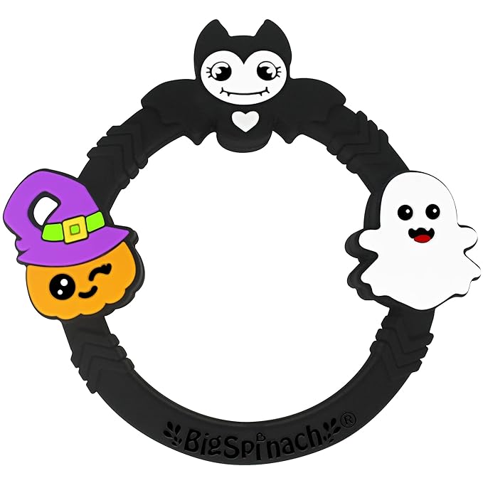 Halloween Baby Toy Gothic Baby Teether Ring Baby Stuff Teething