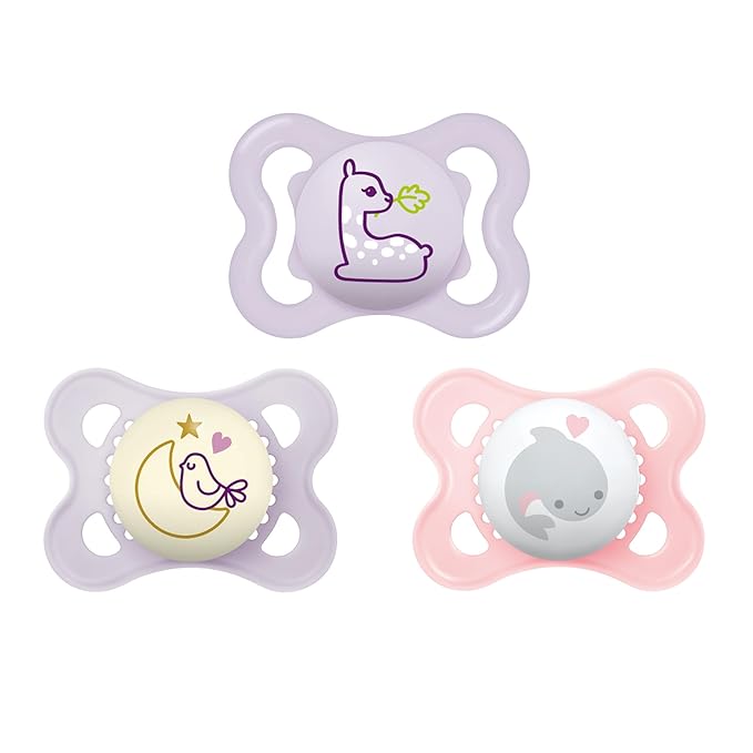 MAM Variety Pack Baby Pacifier, Includes 3 Types of Pacifiers 0-6 Months, 3 Count 1)