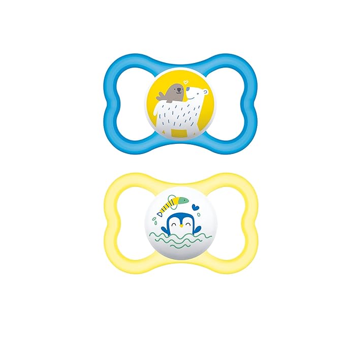 MAM Air Baby Pacifier, For Sensitive Skin 2 Pack, 16+ Months,
