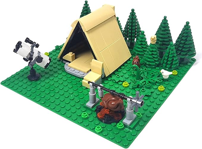 Urban Camping Building Block Kit, Outdoor Forest Tent Camping Adventure Toys 675Pcs）
