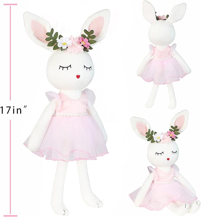 Ballerina Doll Easter Stuffed Animal Bunny Stuffed Animal Easter Plush
