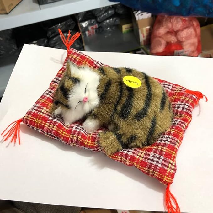 Simulation Lovely Cat Make Sounds Doll Cute Sleeping Plush Cats