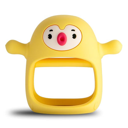 Smily Mia Smily Mia Penguin Teethers, Silicone TeethingToys for Babies 0-6Months 3-6Months, Hand